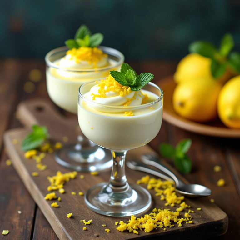 Quark-Joghurtmousse mit Zitrone Rezept