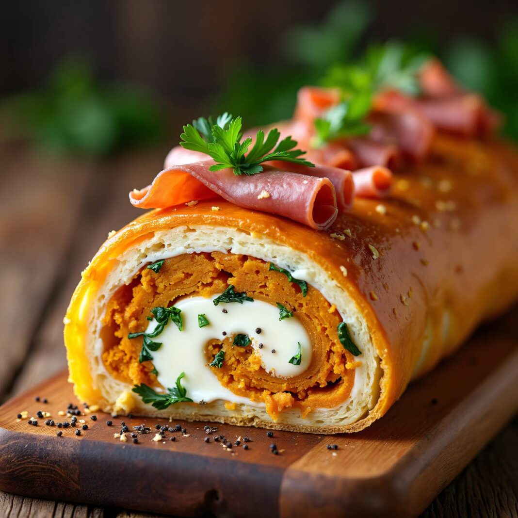 Quark-Kürbis-Rolle Rezept Quark-Kürbis-Rolle Rezept