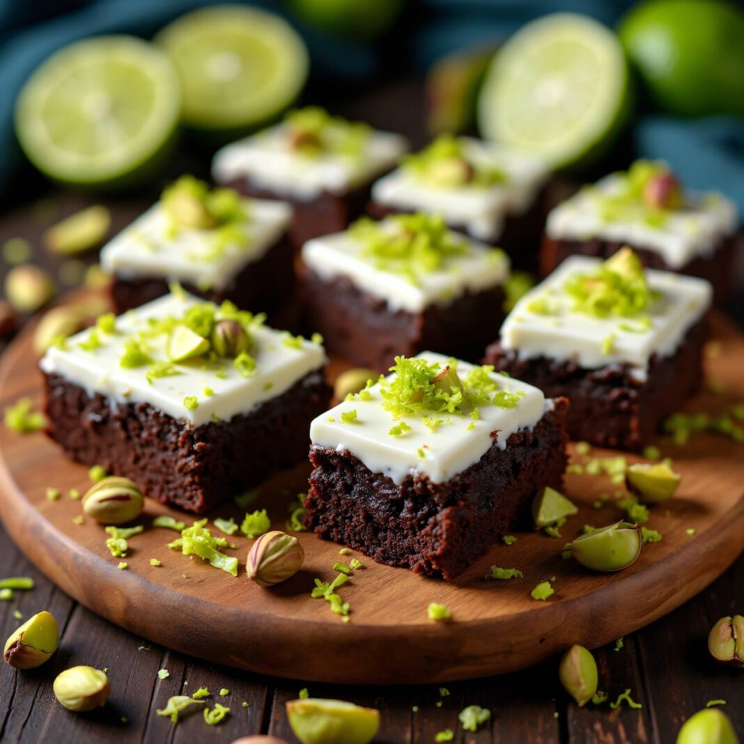 Quark-Pistazien-Brownies Rezept Quark-Pistazien-Brownies Rezept