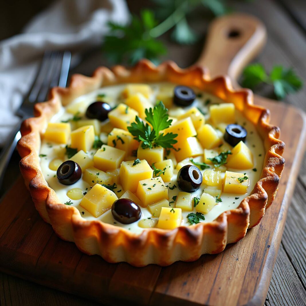 Quark-Tarte mit Kartoffeln Rezept Quark-Tarte mit Kartoffeln Rezept