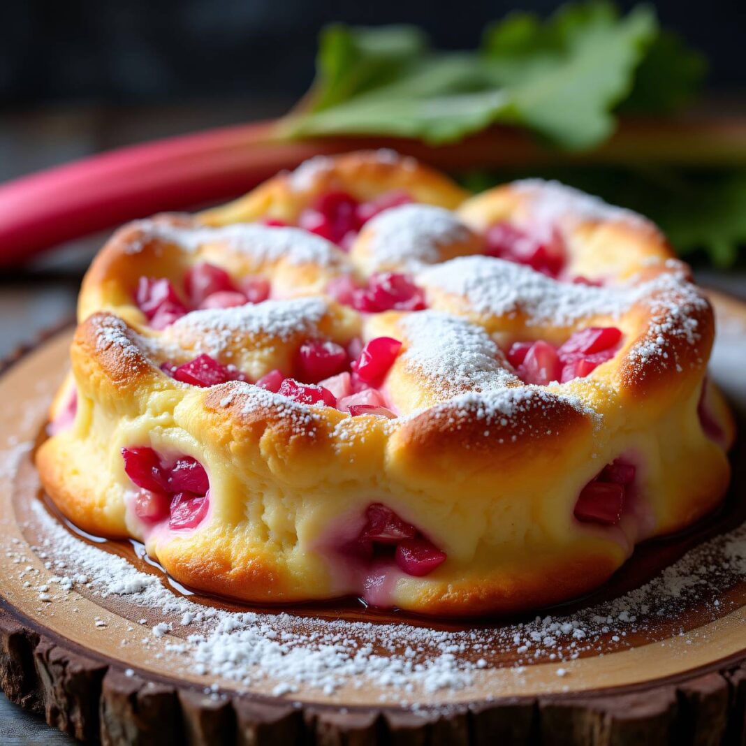 Quarkauflauf mit Rhabarber Rezept Quarkauflauf mit Rhabarber Rezept