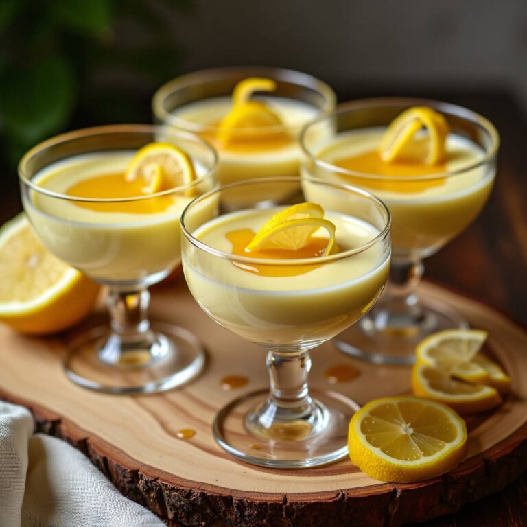 Quarkmousse mit Zitronen-Honigsauce Rezept