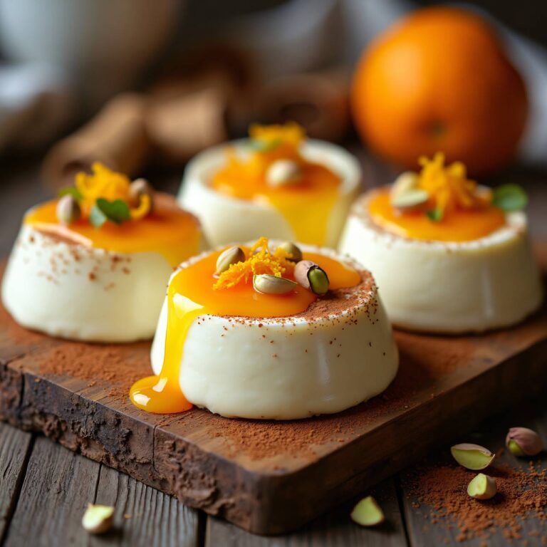 Quarkschnitten mit Orangensauce (ohne backen) Rezept