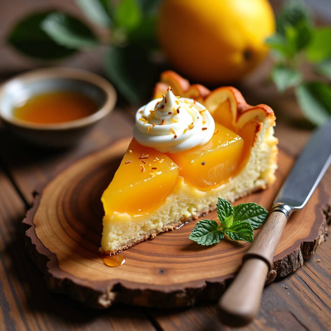 Quittenkuchen mit Honigrahm Rezept Quittenkuchen mit Honigrahm Rezept