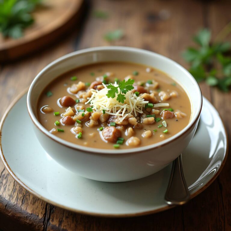 Reis-Kastanien-Suppe Rezept