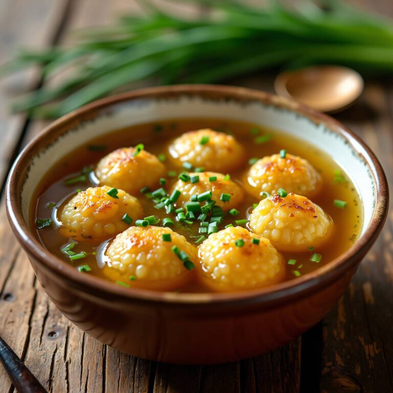 Reisbällchen-Suppe Rezept