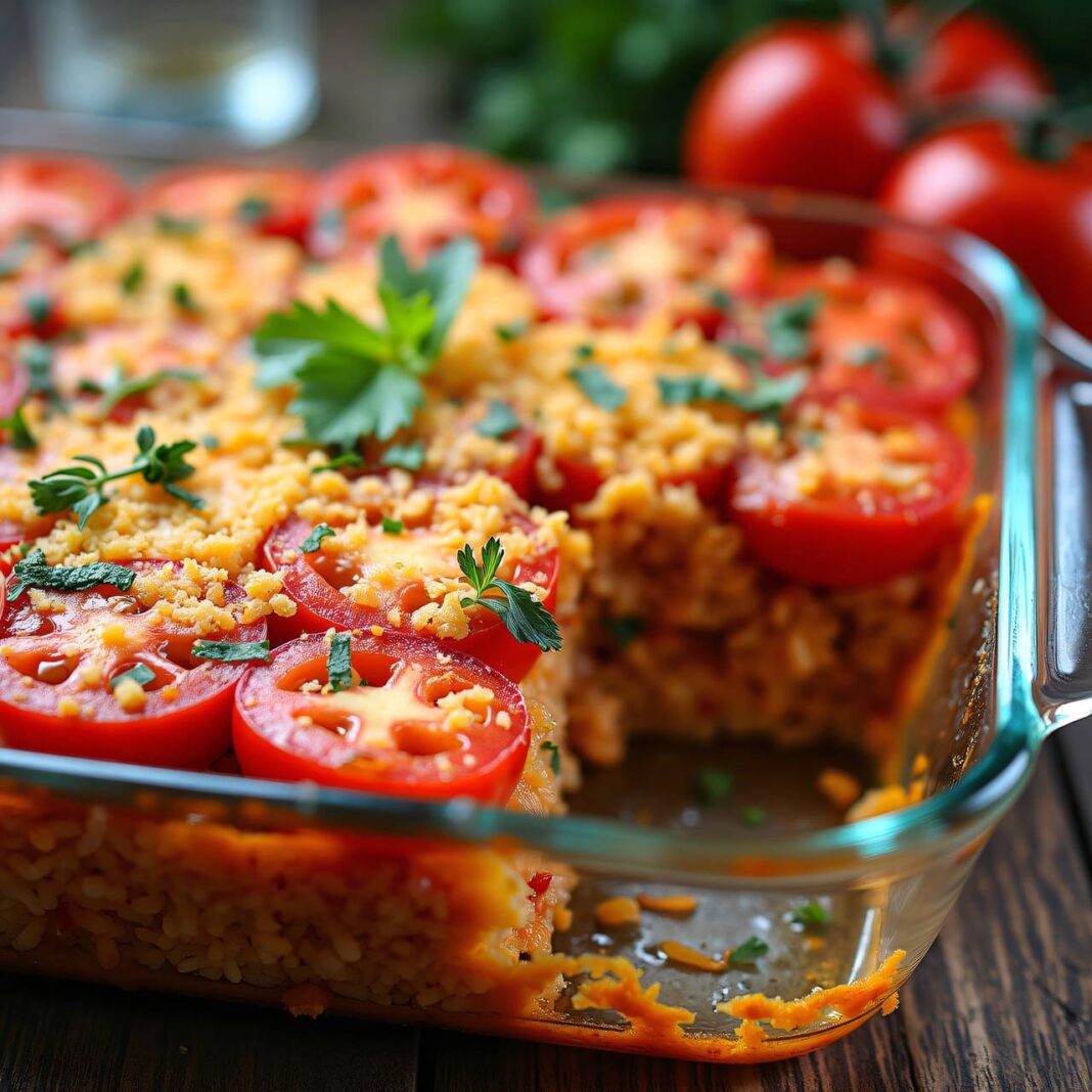 Reisgratin mit Tomaten Rezept Reisgratin mit Tomaten Rezept