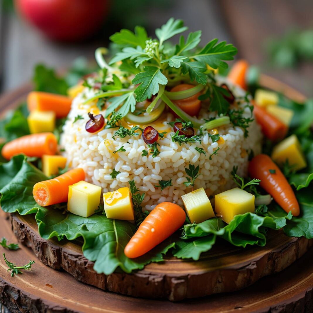 Reissalat mit Wildkräutern Rezept Reissalat mit Wildkräutern Rezept