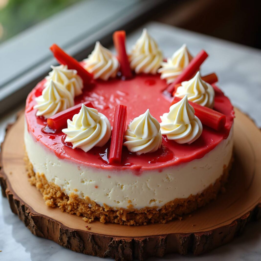 Rhabarber-Cheesecake Rezept Rhabarber-Cheesecake Rezept