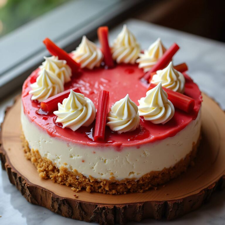 Rhabarber-Cheesecake Rezept