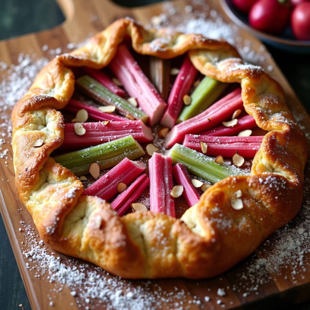 Rhabarber-Galette Rezept Rhabarber-Galette Rezept