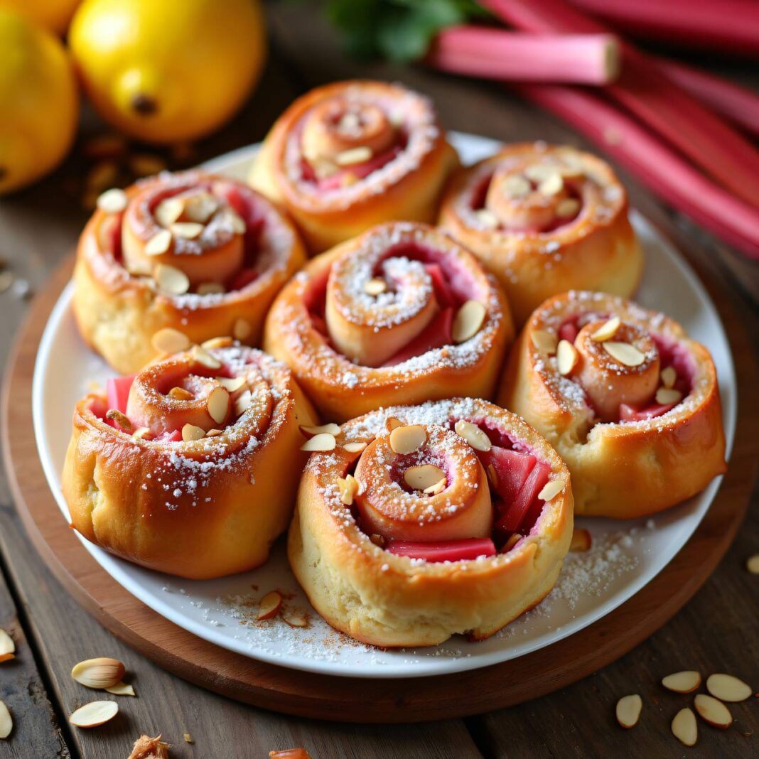 Rhabarber-Hefeschnecken Rezept Rhabarber-Hefeschnecken Rezept