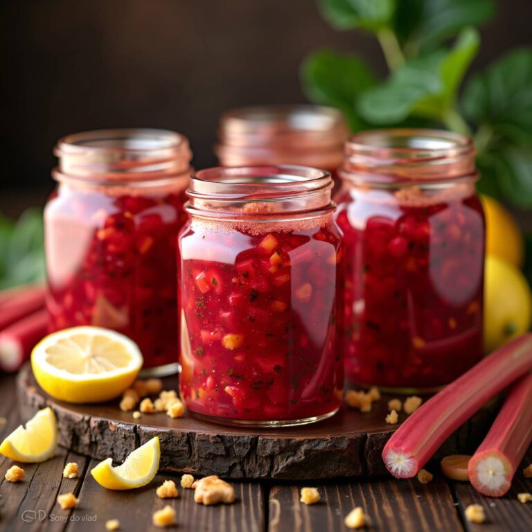 Rhabarber-Ingwer-Konfitüre Rezept