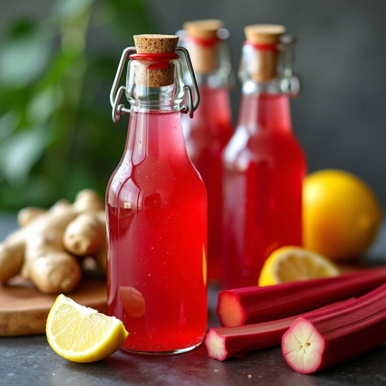Rhabarber-Ingwer-Sirup Rezept