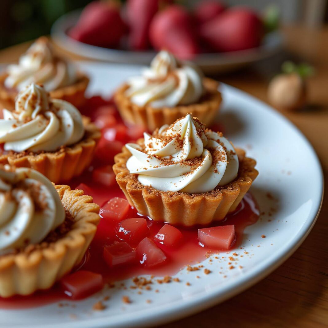 Rhabarber-Japonais-Törtchen Rezept Rhabarber-Japonais-Törtchen Rezept