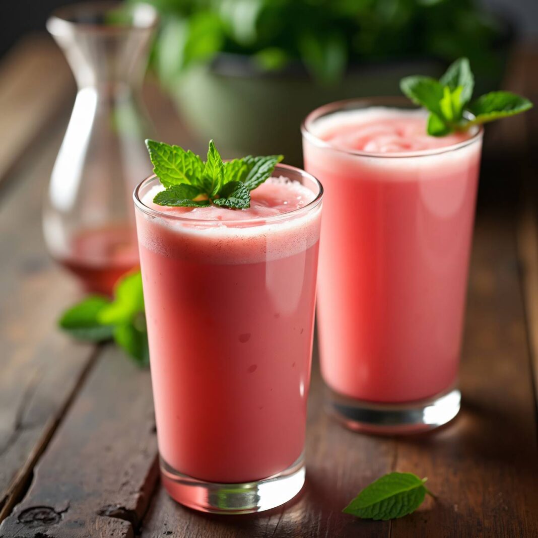 Rhabarber-Joghurt-Drink Rezept Rhabarber-Joghurt-Drink Rezept