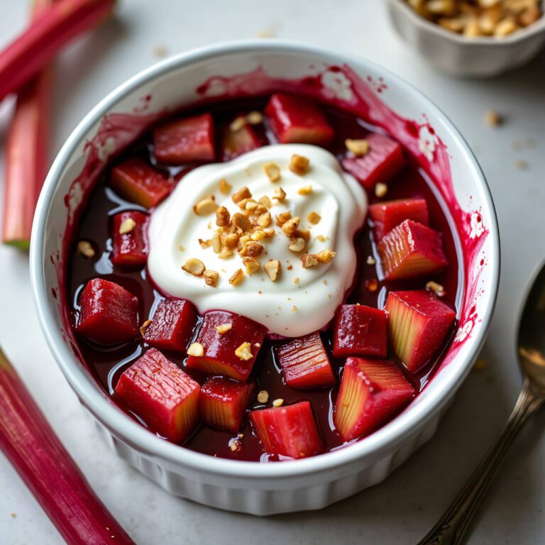 Rhabarber mit Joghurt Rezept