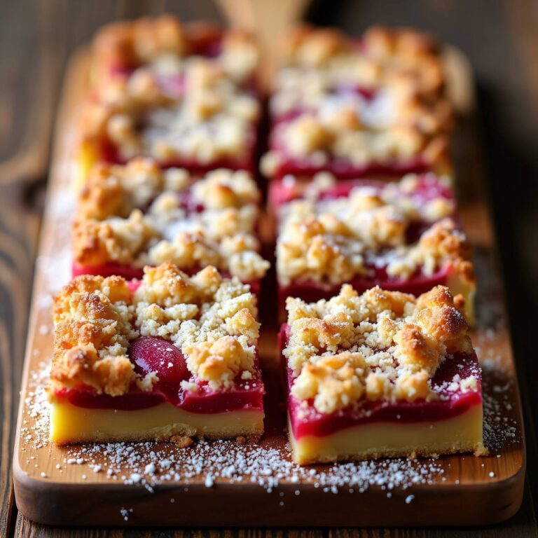Rhabarber-Streusel-Ecken Rezept