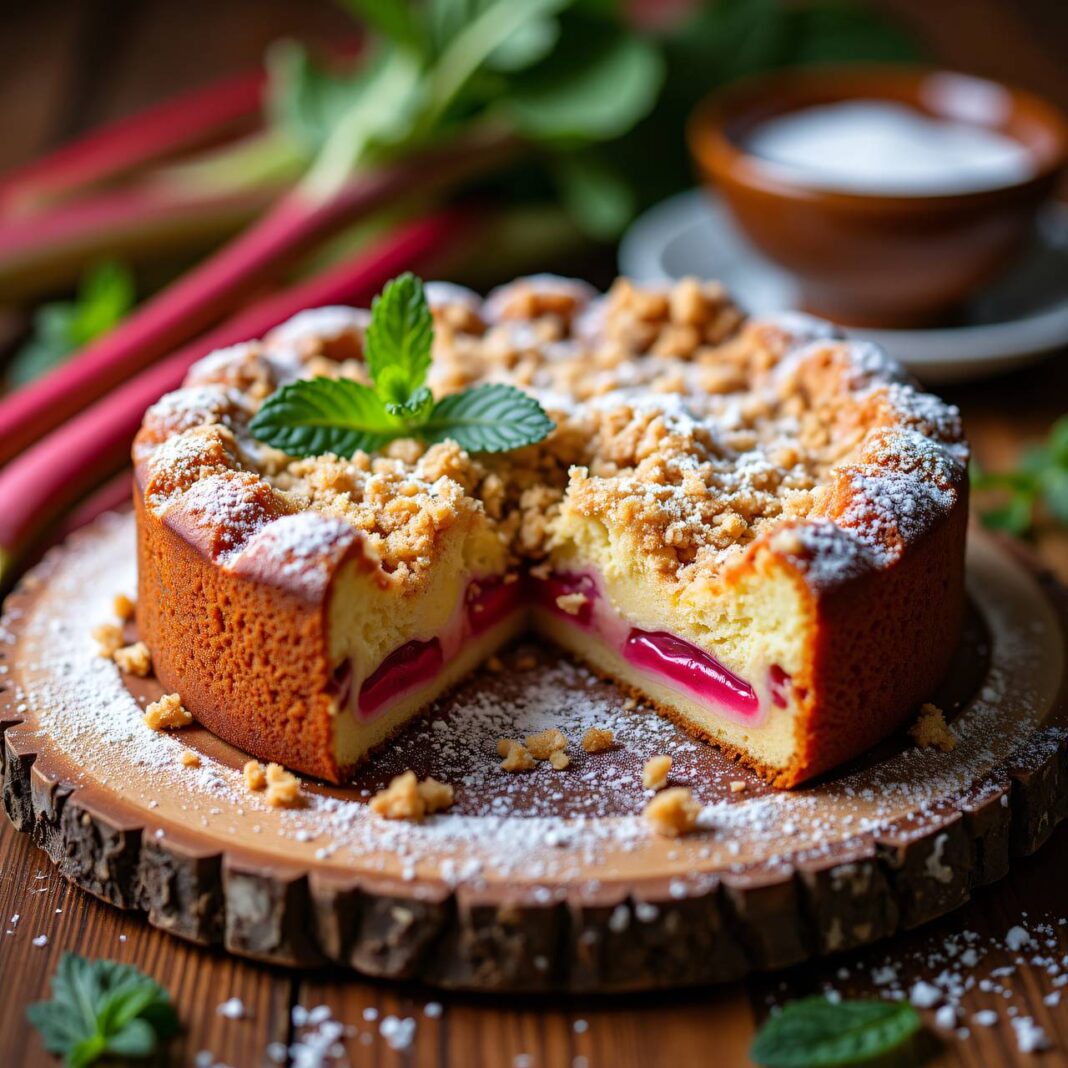 Rhabarber-Streuselkuchen Rezept Rhabarber-Streuselkuchen Rezept