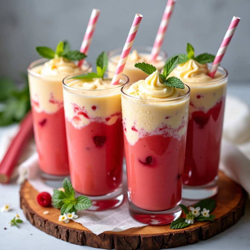 Rhabarber-Vanille-Smoothie Rezept Rhabarber-Vanille-Smoothie Rezept