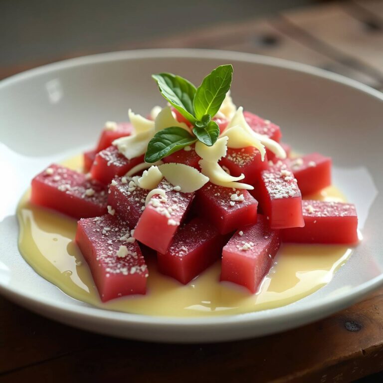 Rhabarberkompott mit Schokoladensauce Rezept