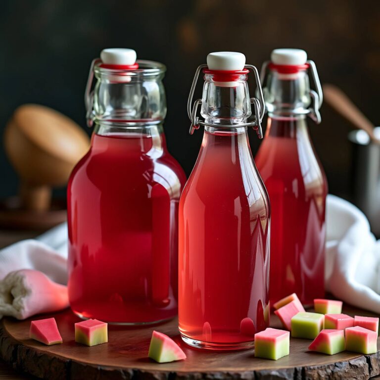Rhabarbersirup Rezept