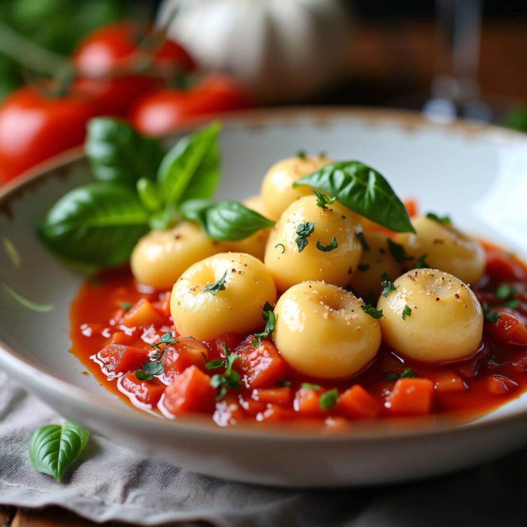 Ricotta-Gnocchi mit roher Tomatensauce Rezept Ricotta-Gnocchi mit roher Tomatensauce Rezept