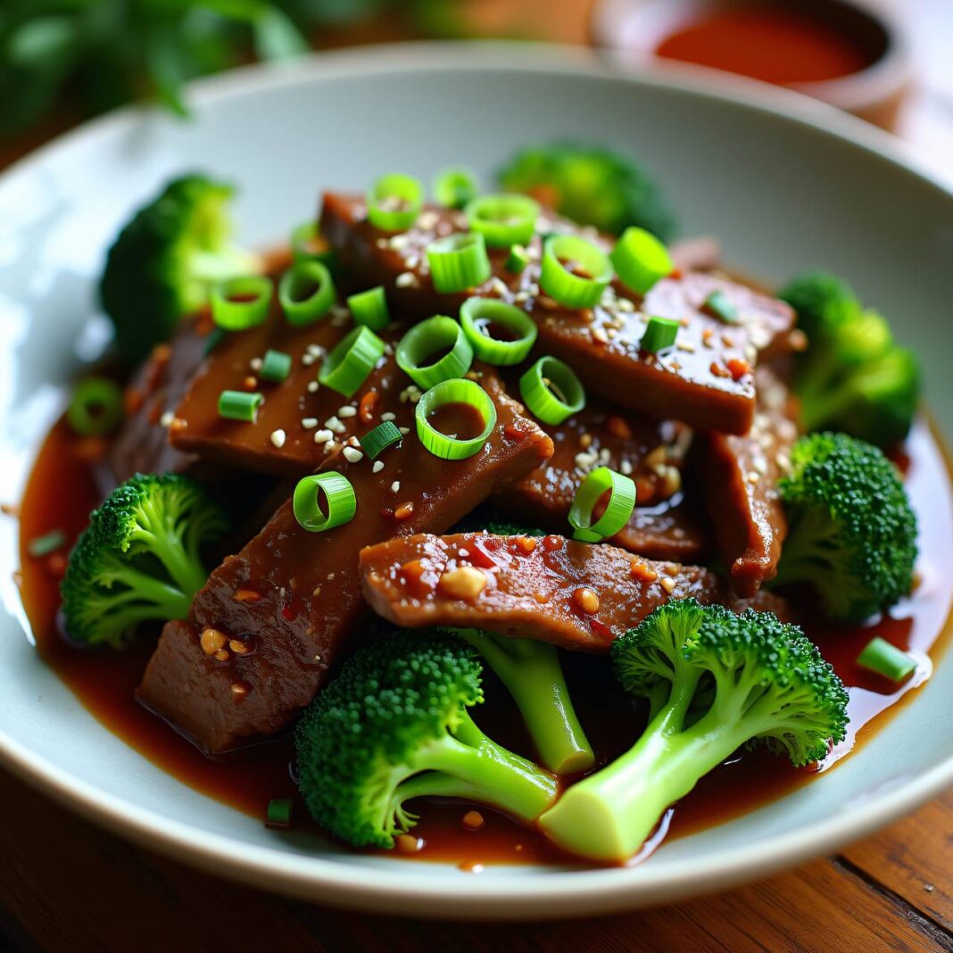 Rindfleisch mit Broccoli aus dem Wok Rezept Rindfleisch mit Broccoli aus dem Wok Rezept