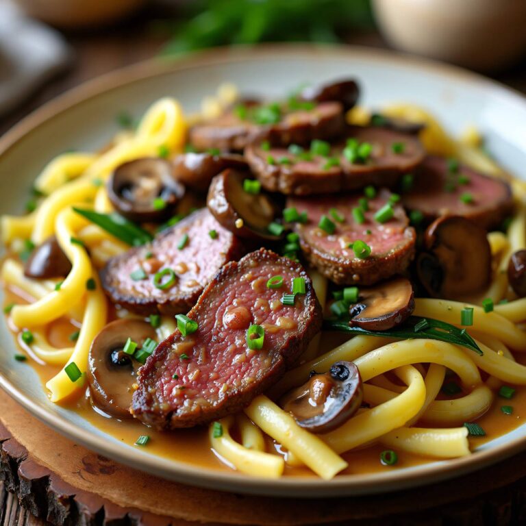 Rindfleisch mit Pilzen Rezept