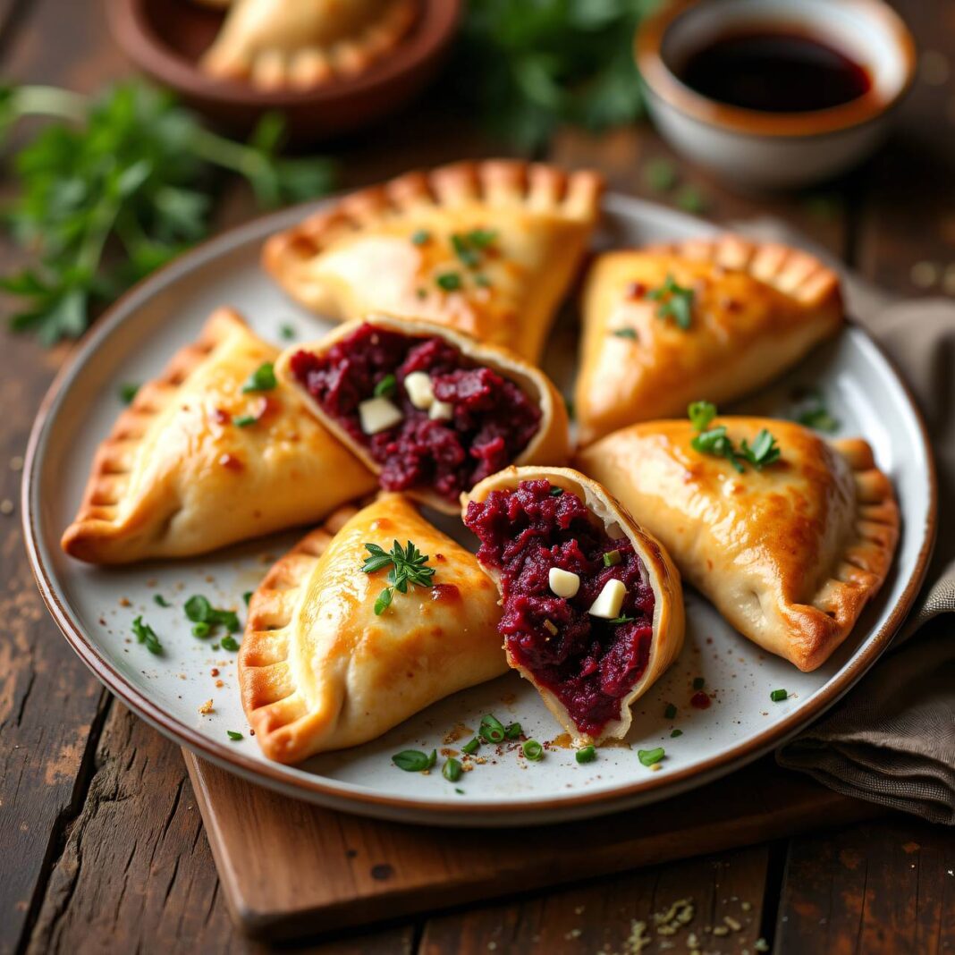 Rindfleisch-rote Rüben-Empanadas Rezept Rindfleisch-rote Rüben-Empanadas Rezept