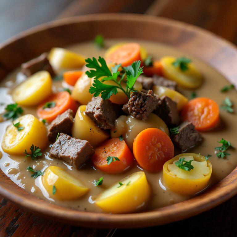 Rindsblanquette mit Salzkartoffeln Rezept