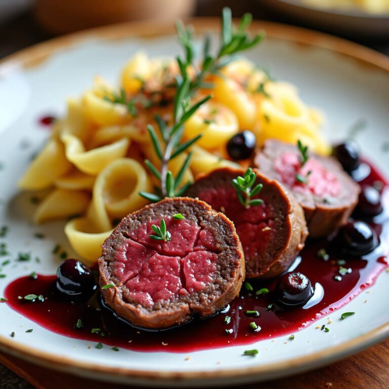 Rindsfilet an Beeren-Sauce Rezept