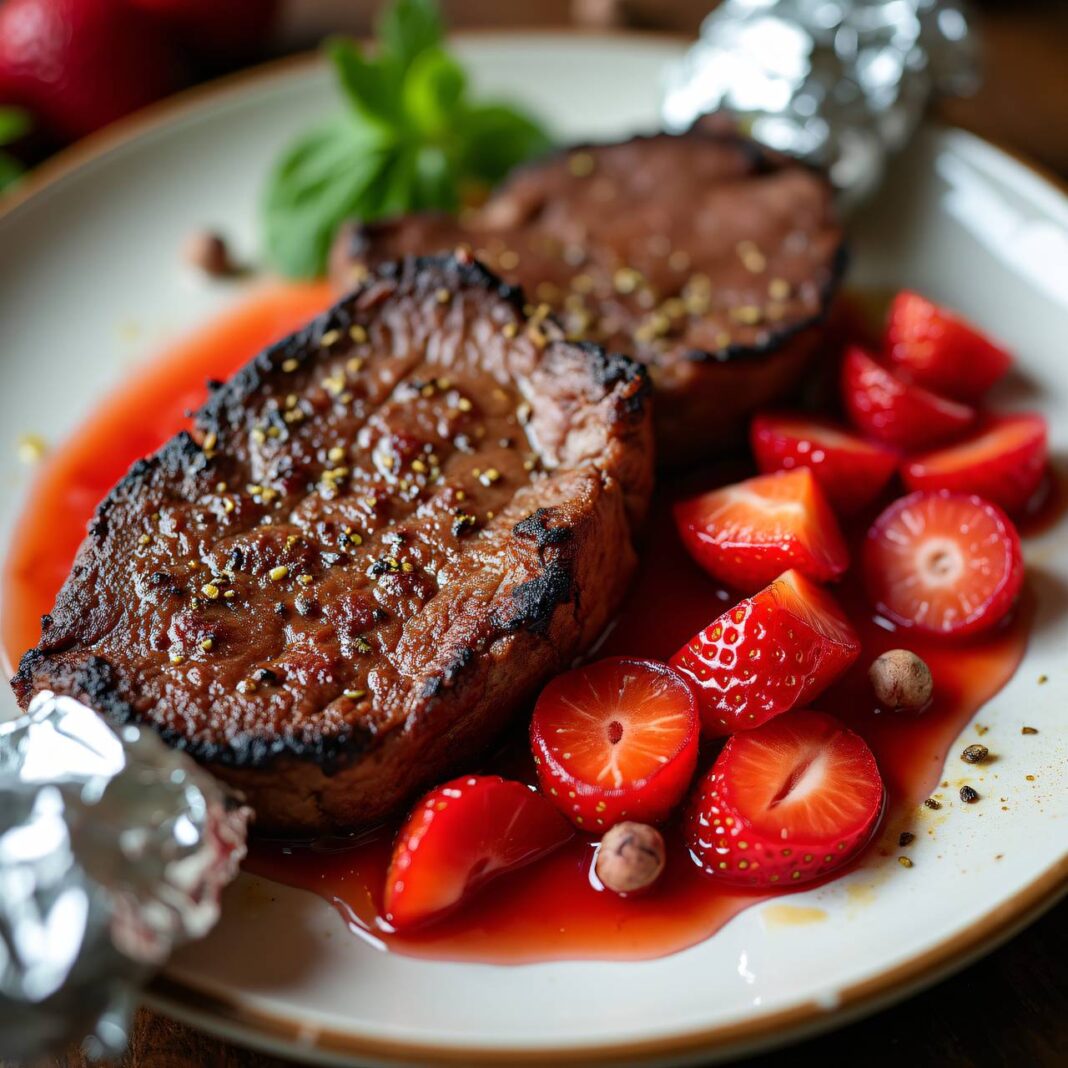 Rindsfilet mit Erdbeer-Relish Rezept Rindsfilet mit Erdbeer-Relish Rezept