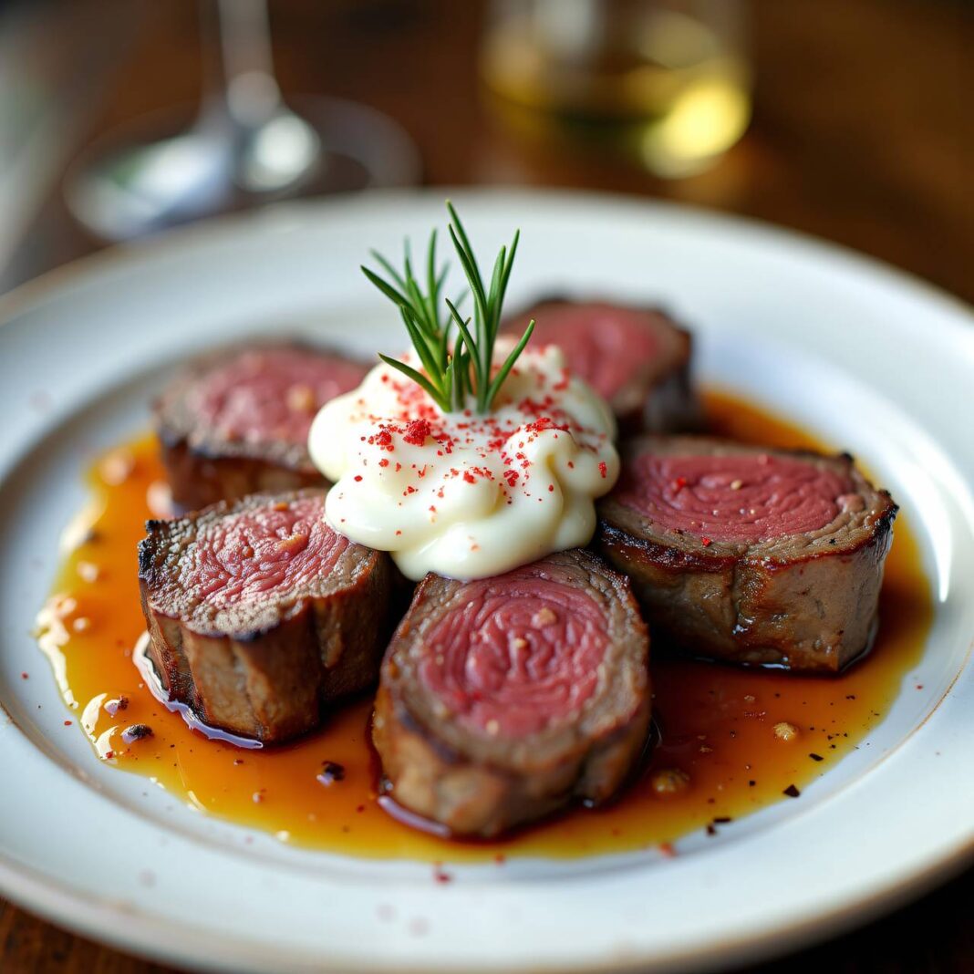 Rindsfilet mit Rosmarin-Quark Rezept Rindsfilet mit Rosmarin-Quark Rezept