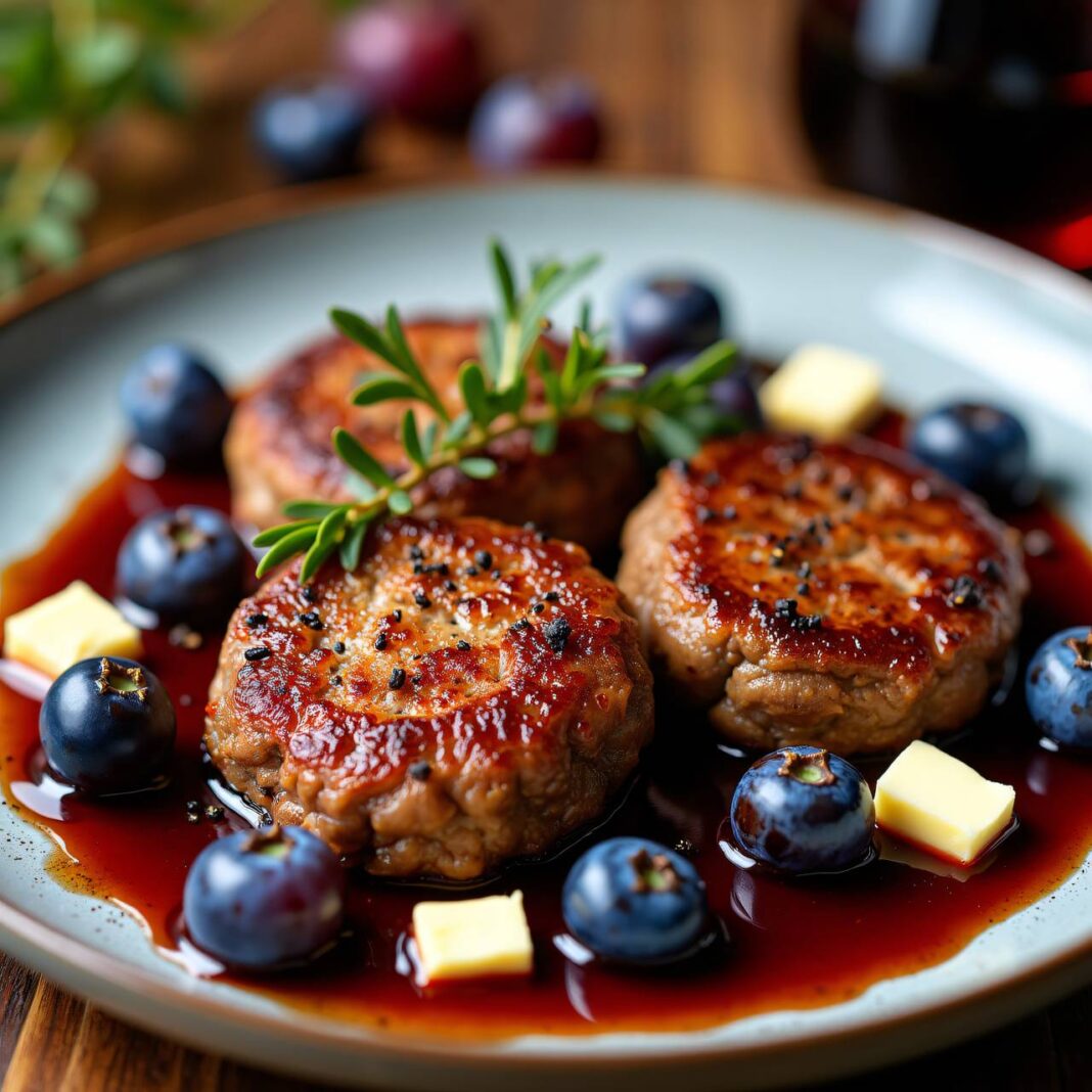 Rindsplätzchen mit Trauben Rezept Rindsplätzchen mit Trauben Rezept