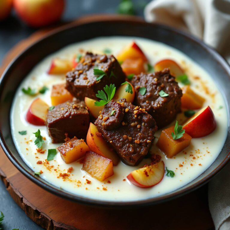Rindsragout an Joghurtsauce Rezept