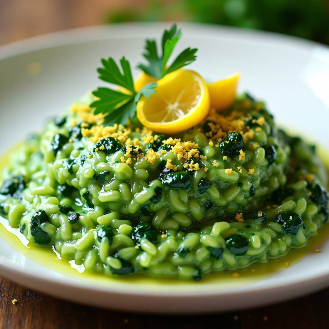 Risotto mit grünem Gemüse Rezept Risotto mit grünem Gemüse Rezept