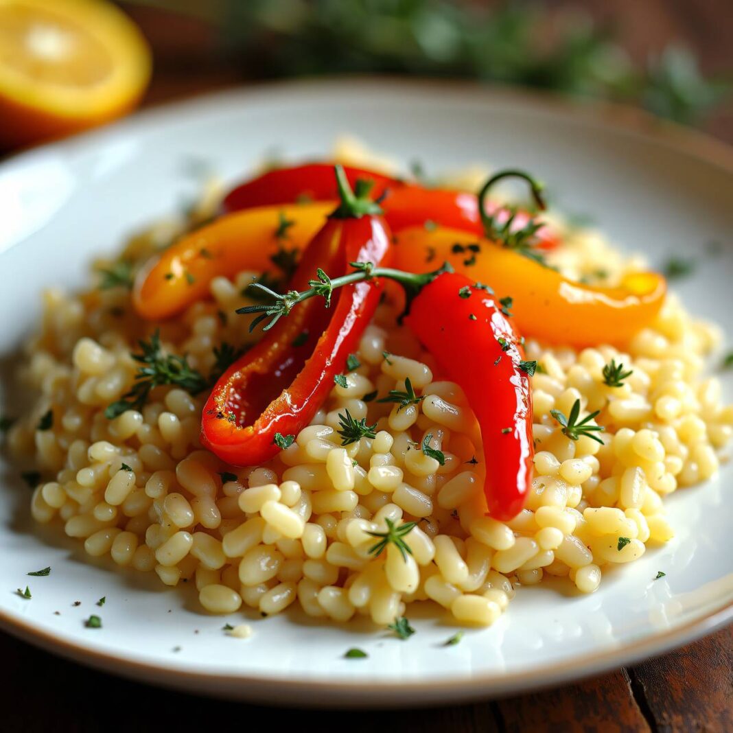 Risotto mit Honig-Paprika Rezept Risotto mit Honig-Paprika Rezept