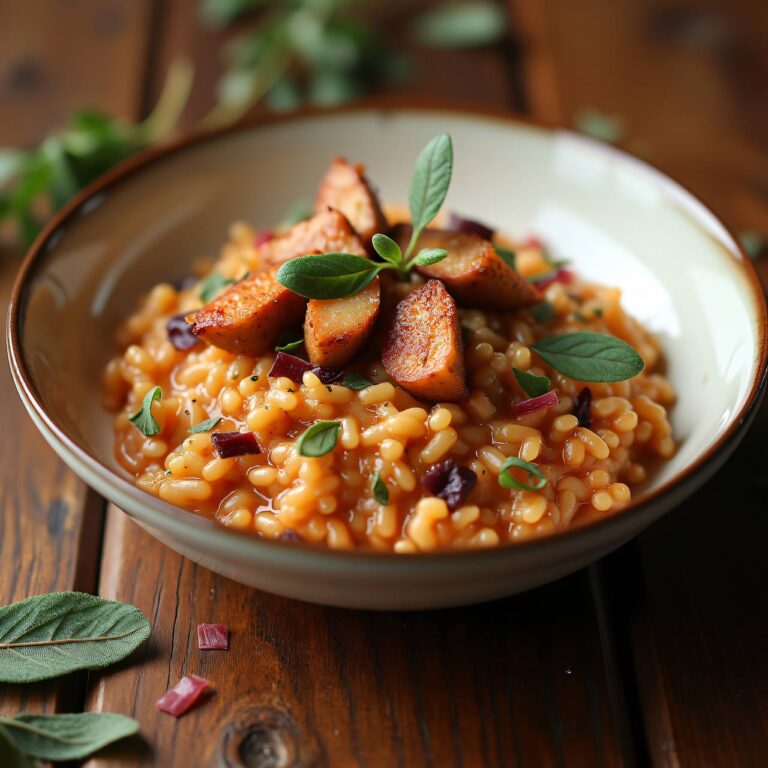 Risotto mit Radicchio und gebratener Hühnerleber Rezept