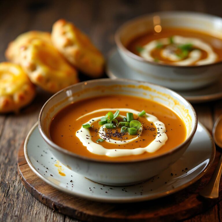 Roggensuppe mit Käseplätzchen Rezept
