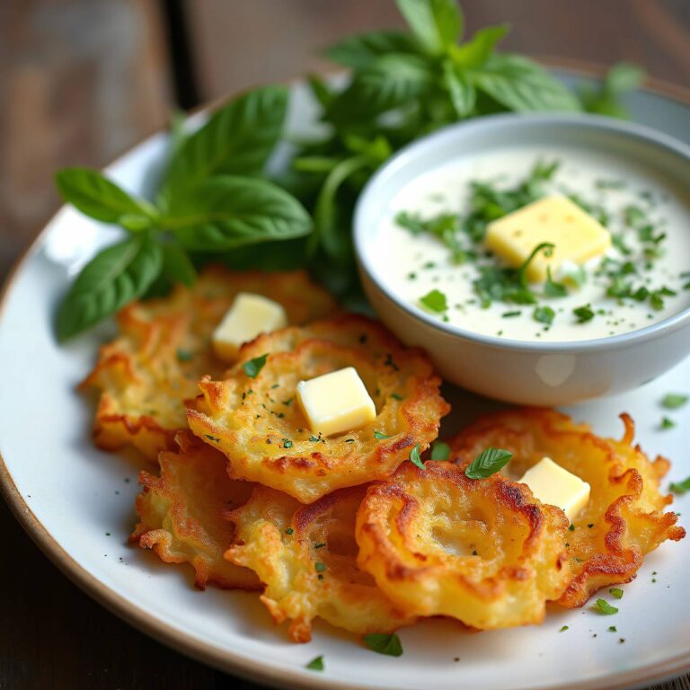 Rohe Rösti mit Sommerkräuterquark Rezept