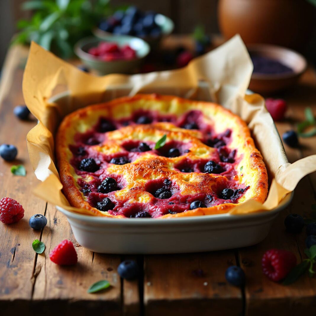 Rohr-Omelette mit Beeren (Baby, ab 7. Monat) Rezept Rohr-Omelette mit Beeren (Baby, ab 7. Monat) Rezept