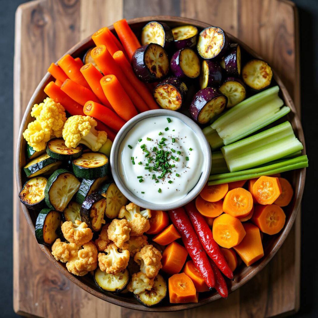 Rohrgemüse mit Dip Rezept Rohrgemüse mit Dip Rezept