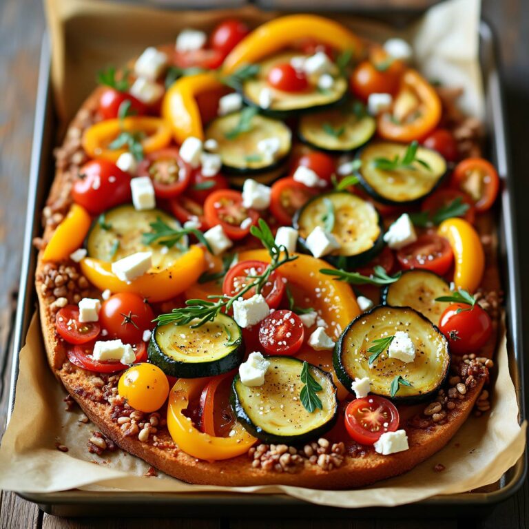 Rohrgemüse mit Feta und Croûtons Rezept