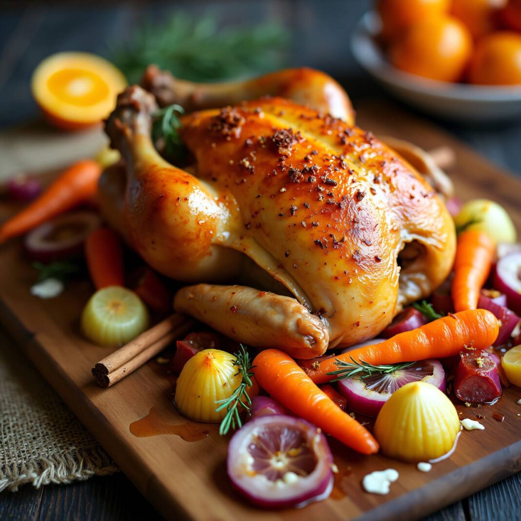 Rohrpoulet mit Wintergemüse (Low Carb) Rezept Rohrpoulet mit Wintergemüse (Low Carb) Rezept