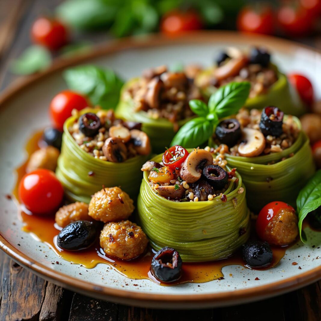 Rondini mit Champignons und Käse Rezept Rondini mit Champignons und Käse Rezept