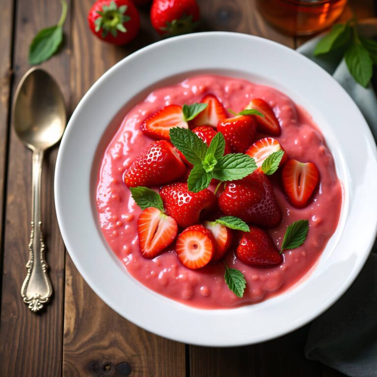 Rosa Erdbeersalat Rezept