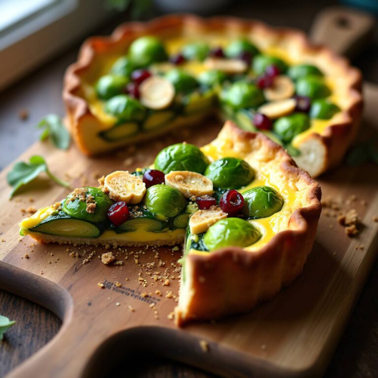 Rosenkohlblechkuchen mit Nussfüllung Rezept
