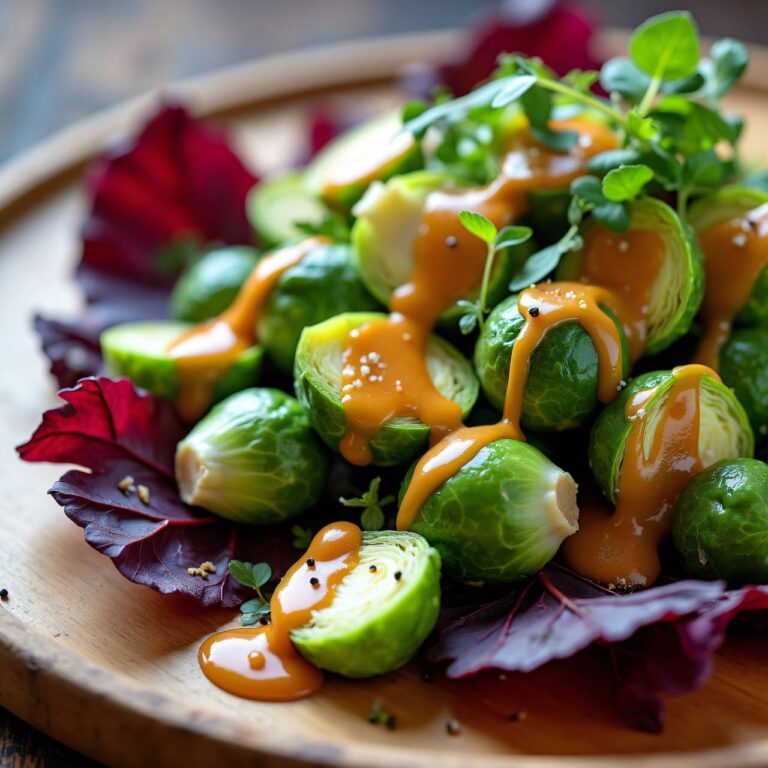 Rosenkohlsalat an Ingwersauce Rezept