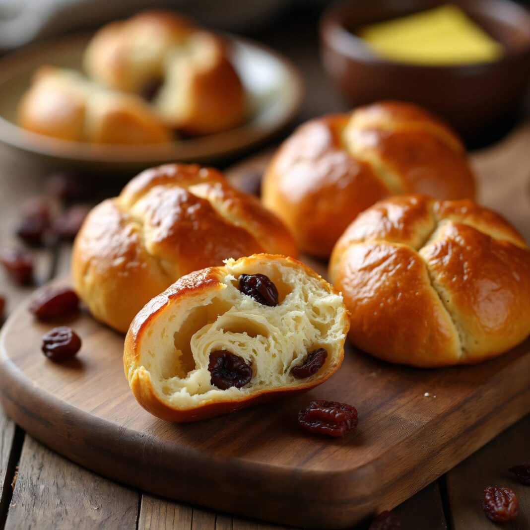 Rosinenbrötchen Rezept Rosinenbrötchen Rezept